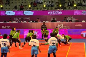 سومین پیروزی مقتدرانه تیم ملی کبدی بانوان ایران در قهرمانی جهان