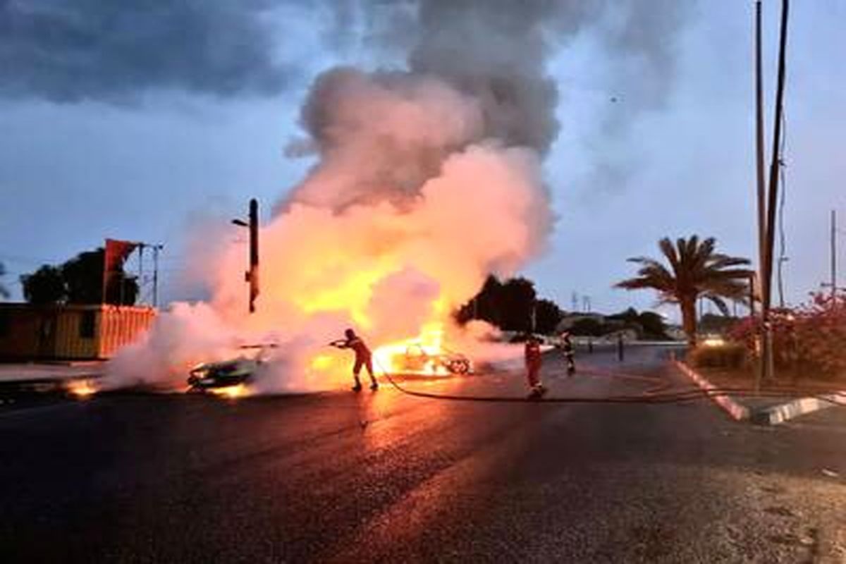 تصادف سه دستگاه خودرو 