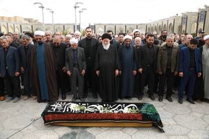 تشییع پیکر غلامحسین صاحبی، جانباز، پیشکسوت دفاع مقدس و عضو سابق شورای شهر مشهد