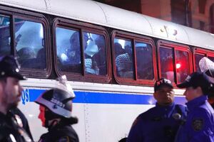 Mass arrests of students at Columbia University
