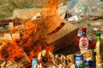 معدوم سازی یک تن انواع سس خوراکی غیر بهداشتی در اصفهان