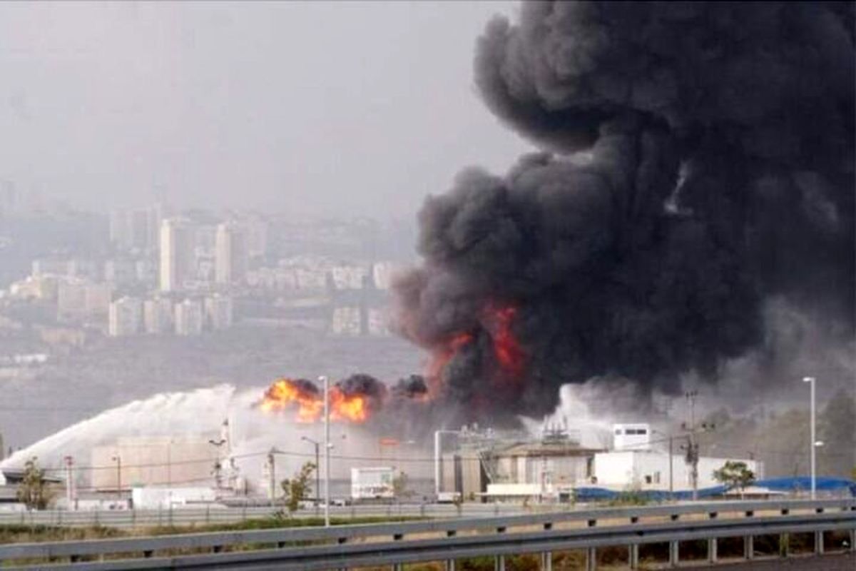 موشک های ایران پالایشگاه حیفا را ویران کرده است