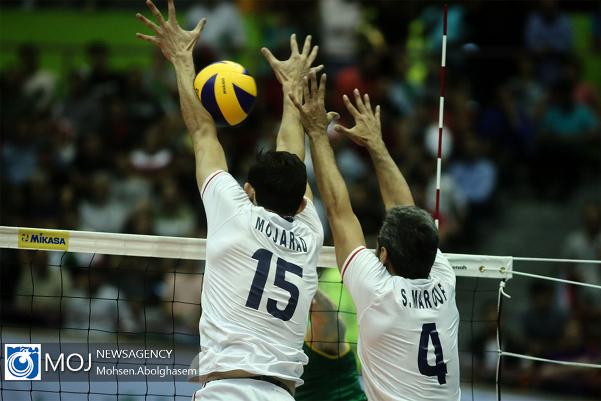 دیدار تیم های ملی والیبال ایران و استرالیا