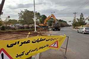 آغاز سه طرح عمرانی در میدان دروازه قرآن و بلوار جمهوری شهر یزد 