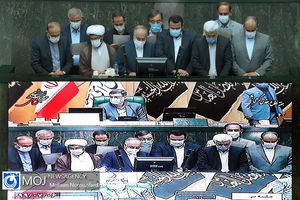 صحن علنی مجلس شورای اسلامی با حضور فرمانده کل ارتش
