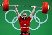 قهرمان وزنه برداری المپیک در آستانه محرومیت