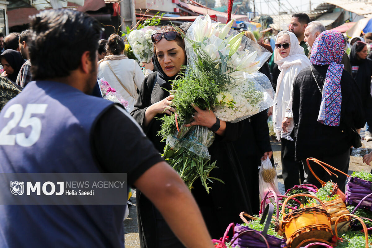 رونق بازار گل محلاتی در آستانه نوروز