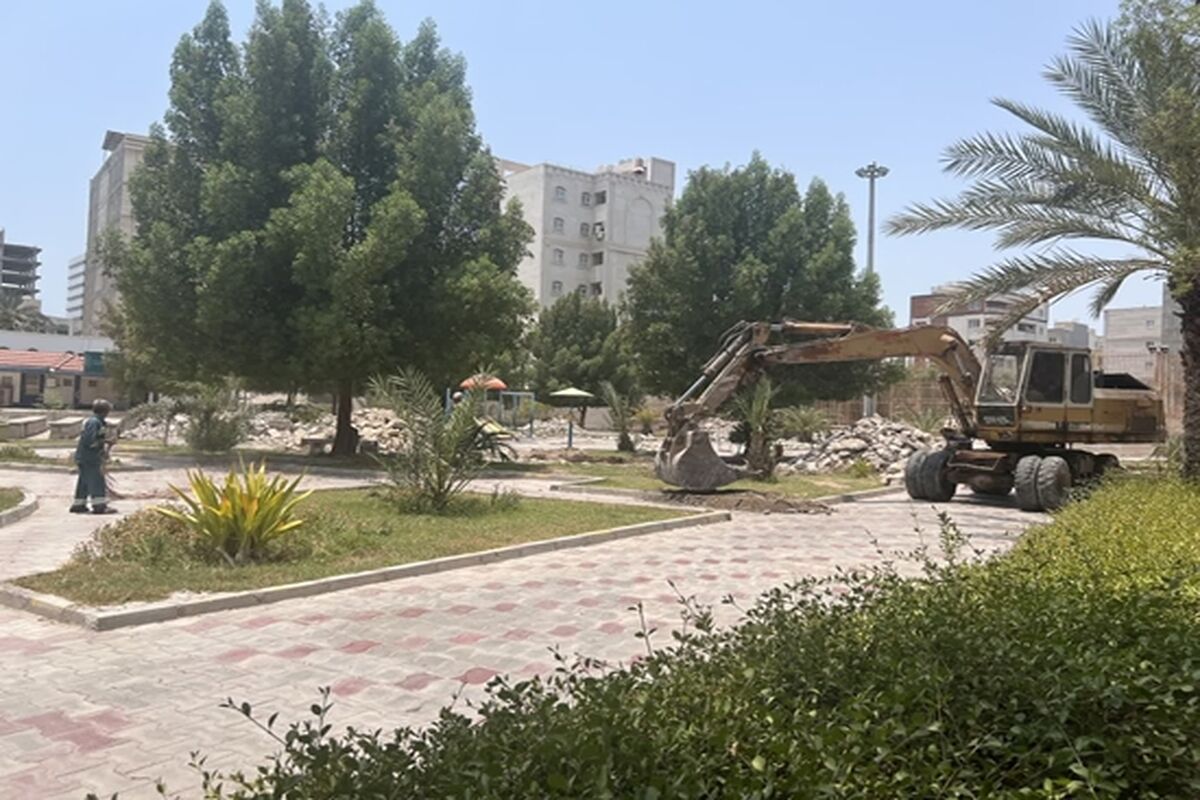 بازسازی بوستان زنده یاد ناصر عبدالهی