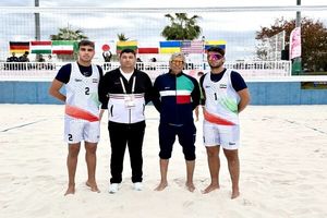 شکست تیم «ب» والیبال ساحلی ایران مقابل اوکراین در المپیک ناشنوایان ۲۰۲۵