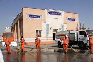 پاکسازی مدارس  در رودبار 