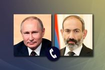 پوتین و پاشینیان با یکدیگر گفتگو کردند