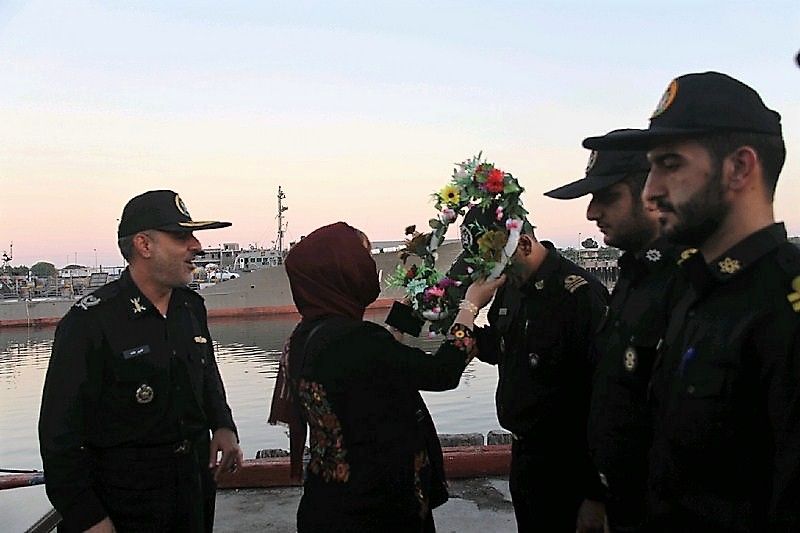 پهلو گیری ناوگروه 58 نیروی دریایی ارتش در منطقه یکم امامت نداجا