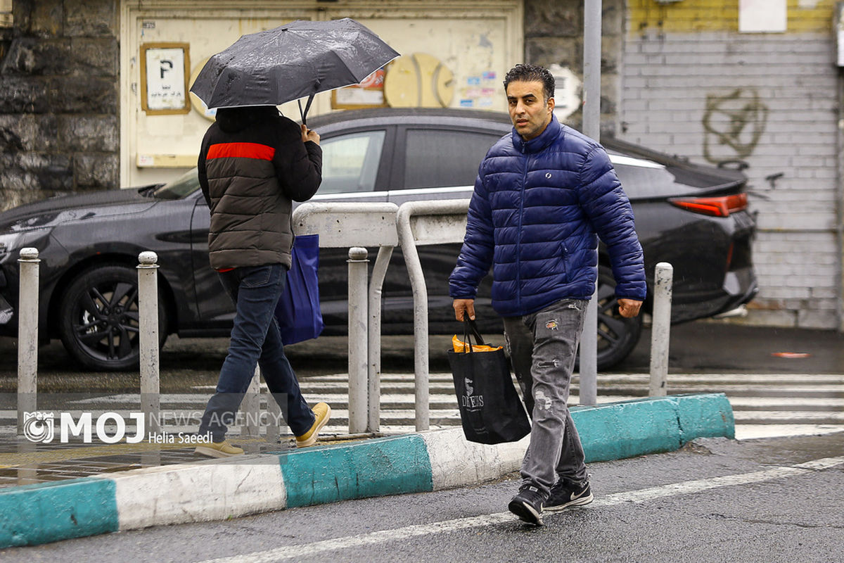 بارش باران در تهران