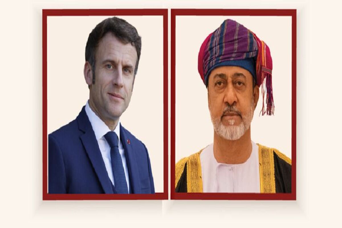 هیثم بن طارق» سلطان عمان با «امانوئل ماکرون» رئیس جمهور فرانسه
