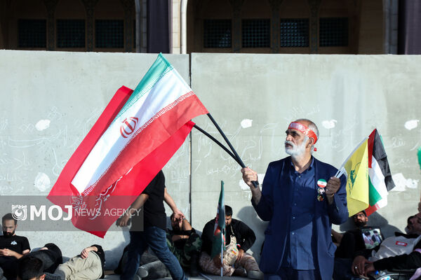 داغ فلسطین در سوگ «آقای شهید ایران»/ رهبری که در سخت‌ترین دوران کنار مردم ما ایستاد