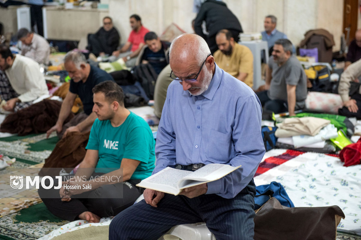 مراسم اعتکاف در حرم حضرت عبدالعظیم حسنی