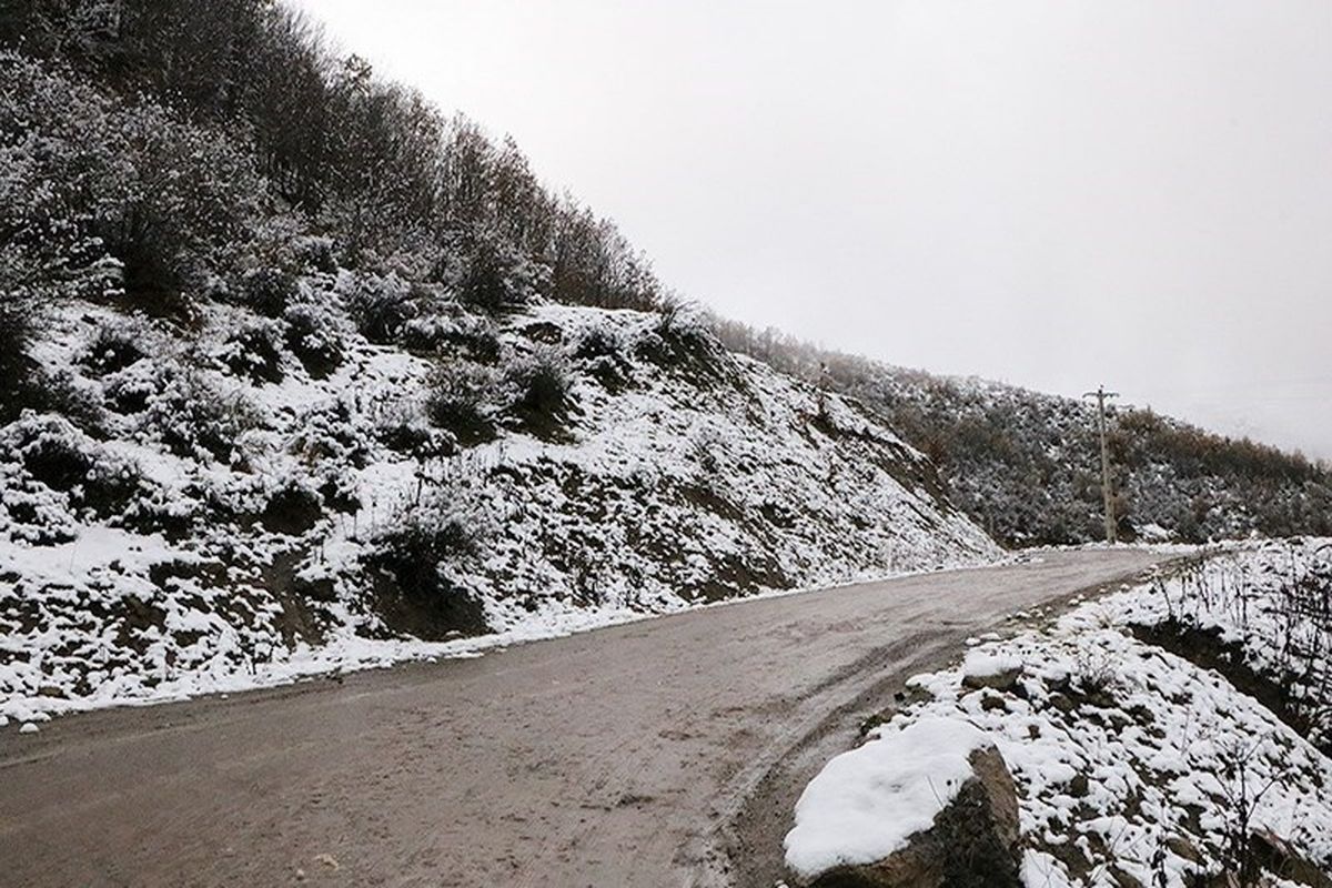 جاده چالوس برفی