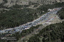 گشت هوایی جمعیت هلال احمر در روز طبیعت