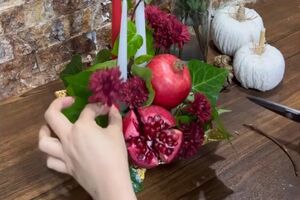 شب یلدا با این شمع آرایی همه را شگفت زده کن / ایده عالی برای شمع آرایی شب یلدا + ویدئو