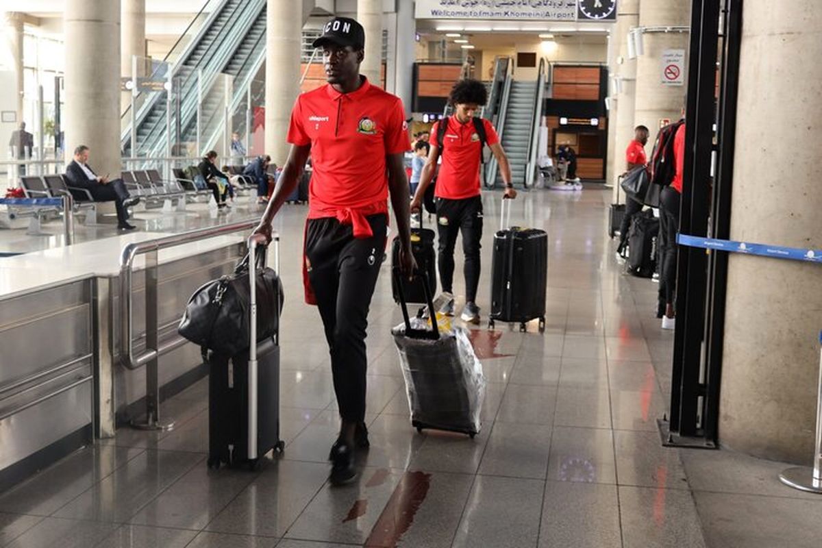 ورود تیم ملی کنیا به تهران