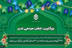 محرومان سراسر کشور پای سفره مهمانی غدیر نشستند