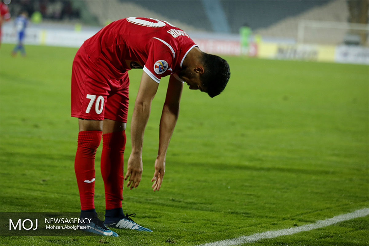 دیدار تیم های فوتبال پرسپولیس ایران و نسف قارشی ازبکستان