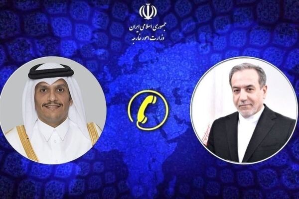 وزرای امور خارجه جمهوری اسلامی ایران و قطر با یکدیگر گفتگو کردند
