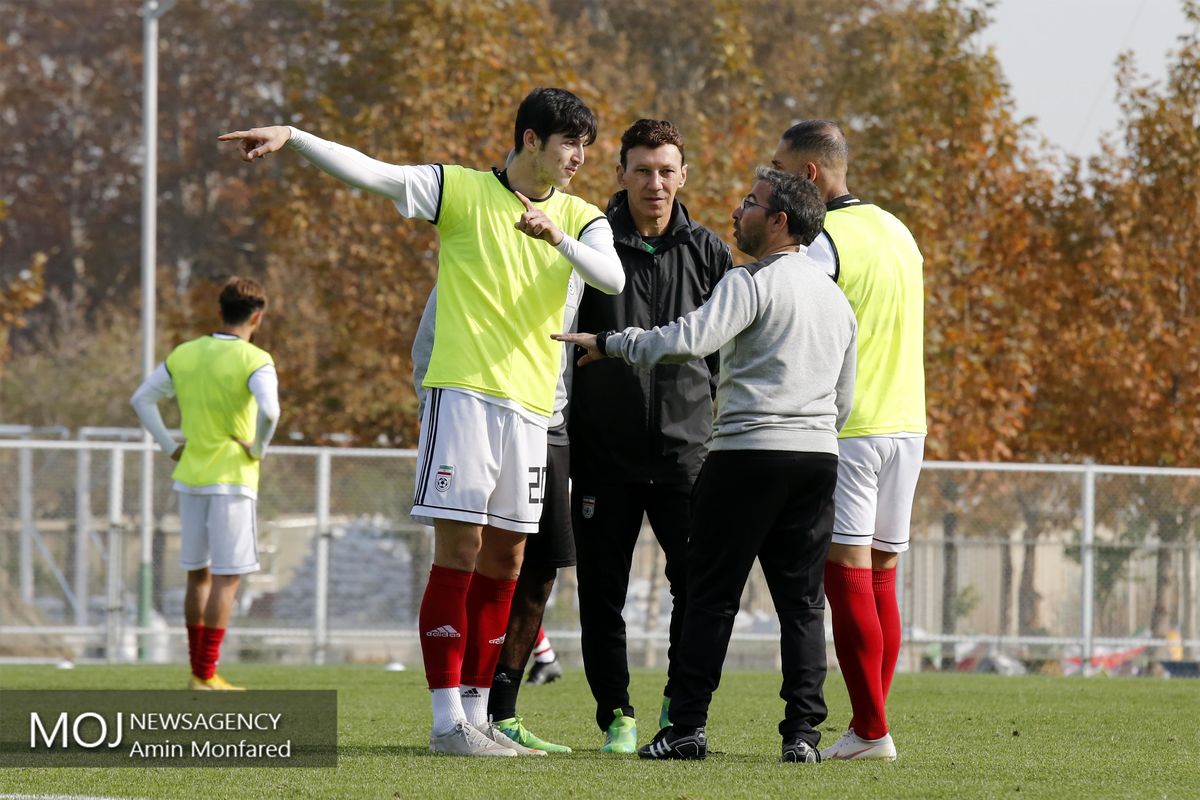 تمرین تیم ملی فوتبال- ۲۷ آبان ۱۳۹۷-سردار آزمون