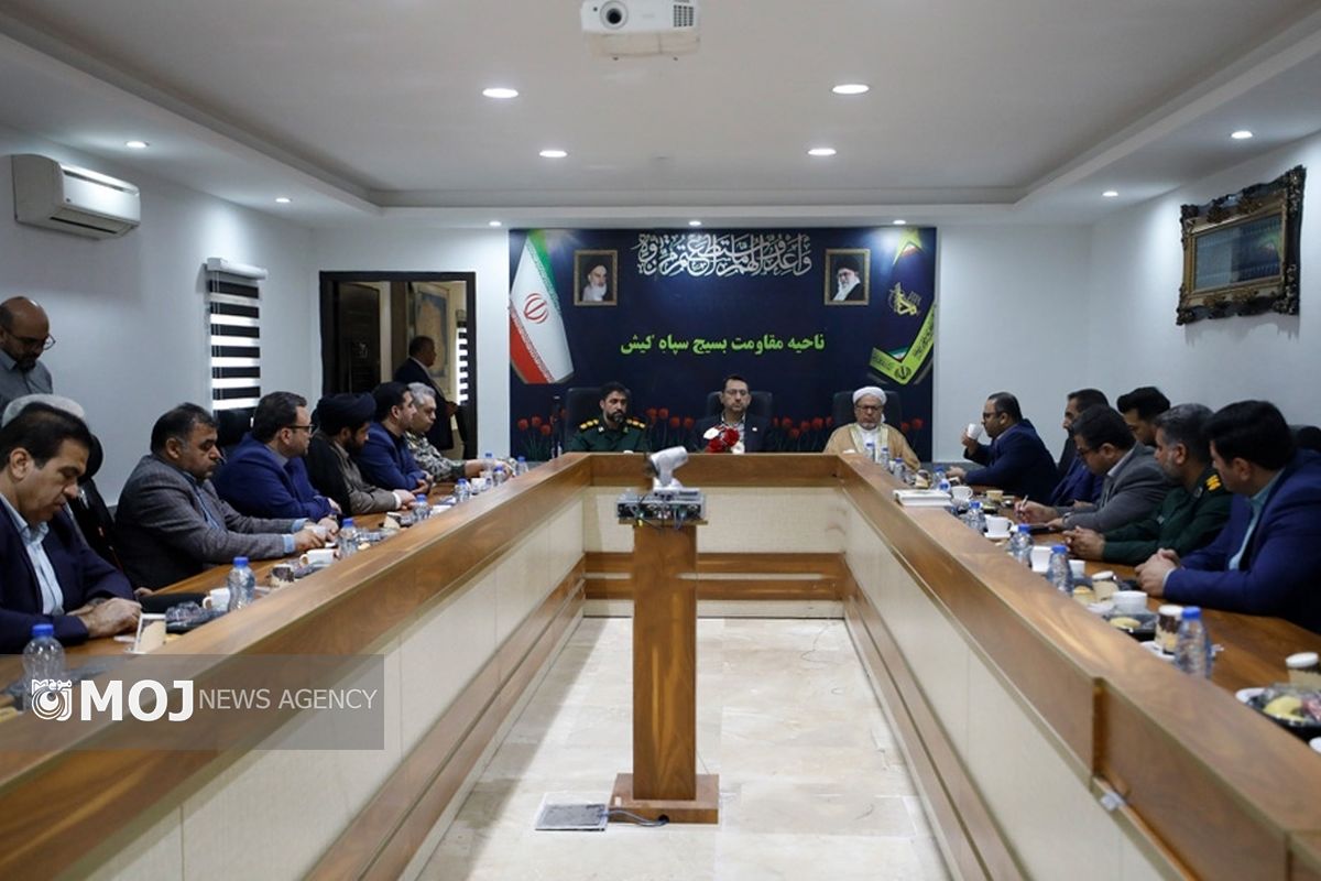 دیدار کبیری با فرمانده بسیج کیش