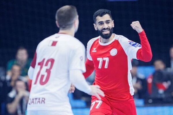 هندبال بحرین در وقت اضافه قطر را شکست داد و قهرمان آسیا شد