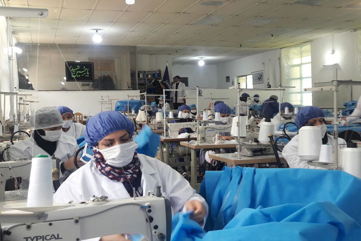 ماسک تولیدی در کرمانشاه