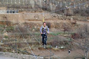 نخستین دوچرخه هوایی کشور در هیر راه اندازی شد