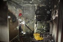 در حادثه آتش سوزی یکی از آتش نشانان بعلت دود گرفتگی شدید دچار مصدومیت شد 