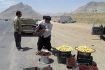 دست‌فروشان حاشیه محور مشهد - کلات جمع‌آوری شدند