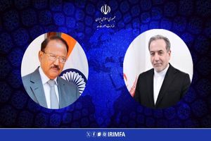  وزیر امور خارجه با مشاور امنیت ملی هند دیدار کرد