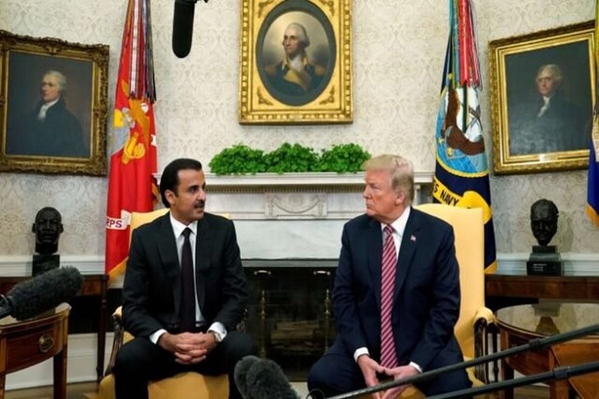 امیر قطر و ترامپ