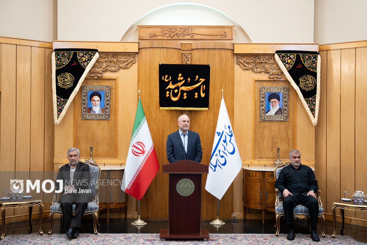 مراسم بدرقه رئیس مجلس به کشور سوئیس