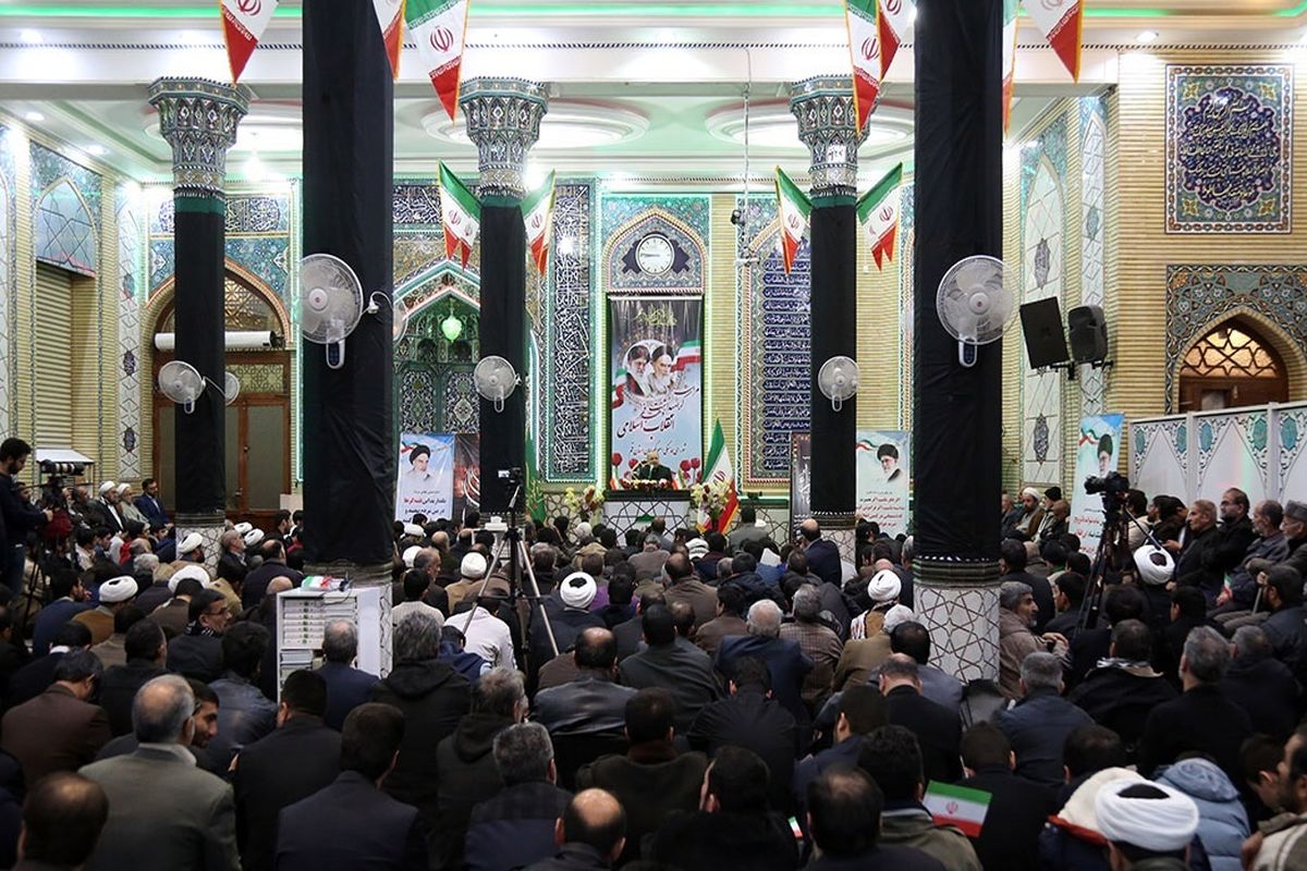 محمد باقر قالیباف در مراسم بزرگداشت سالگرد پیروزی انقلاب اسلامی