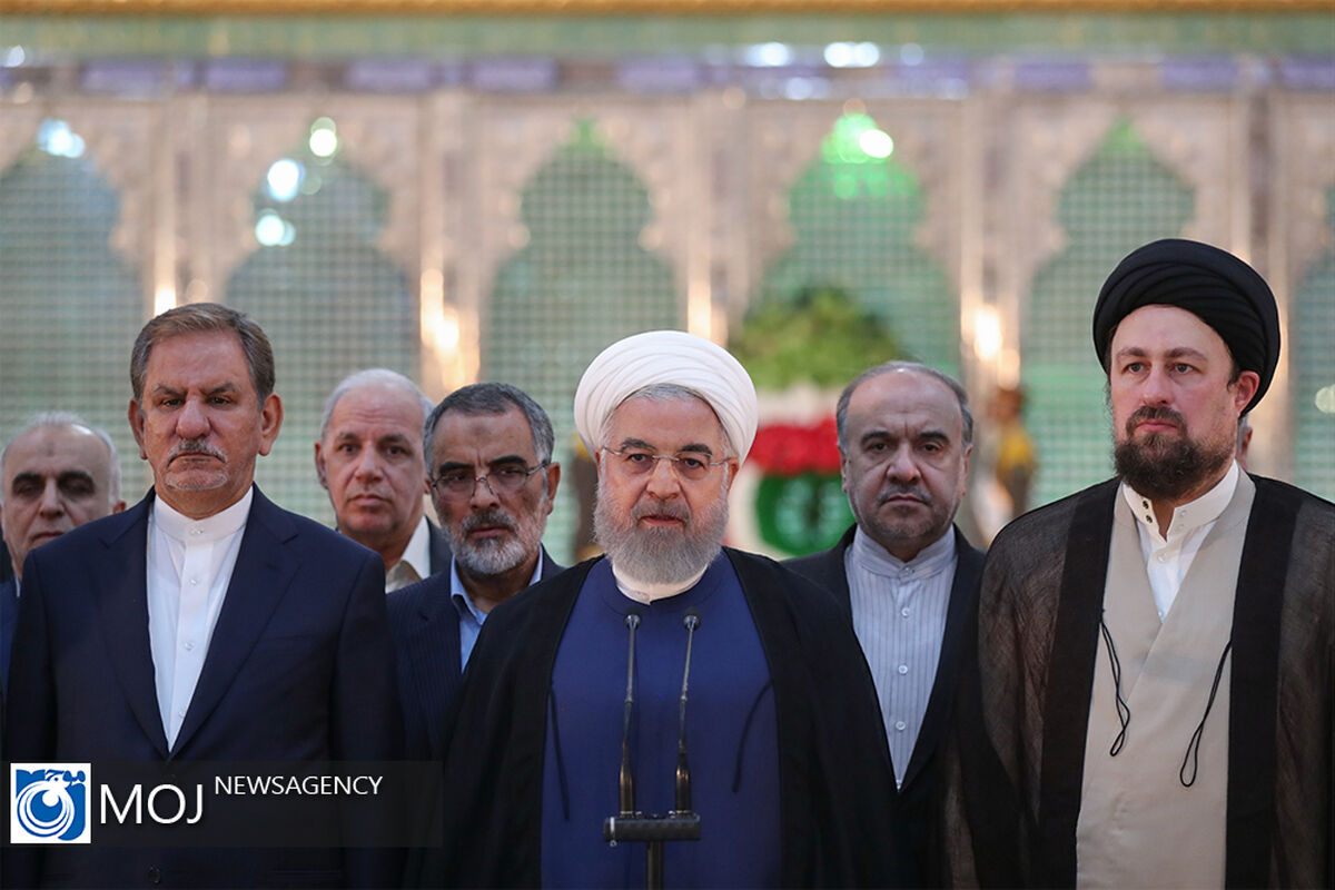 تجدید میثاق رییس جمهوری و اعضای دولت با آرمان های امام راحل