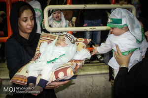 مراسم همایش شیرخوارگان حسینی در کرمانشاه