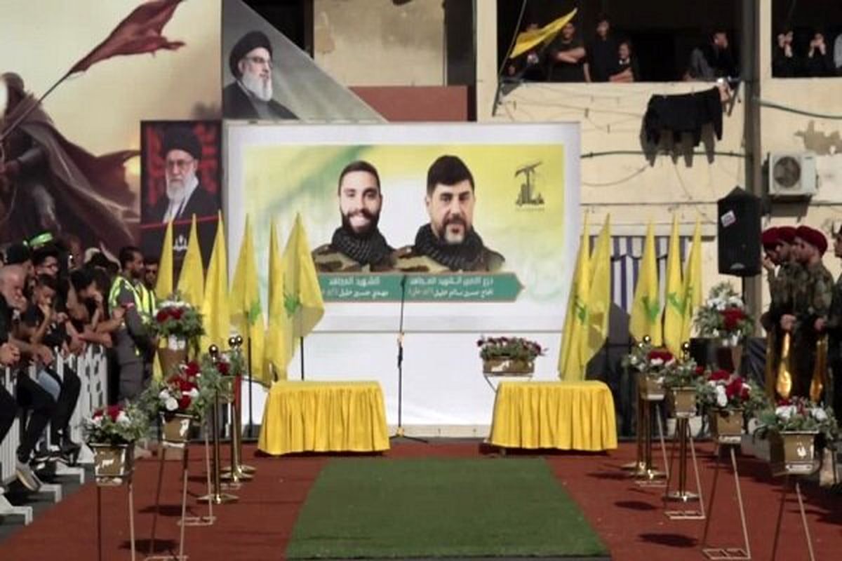 پیکر محافظ شخصی شهید سید حسن نصرالله تشییع باشکوه شد