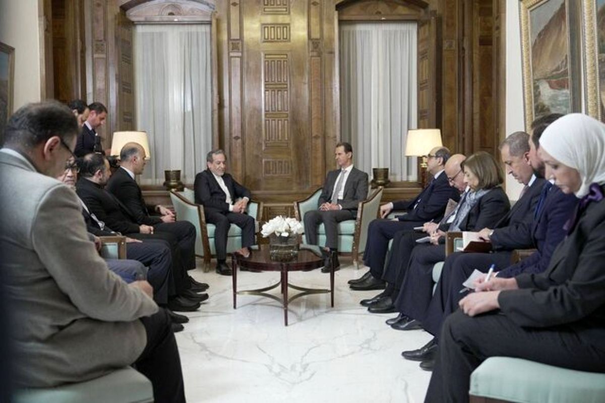 وزیر خارجه ایران و بشار اسد