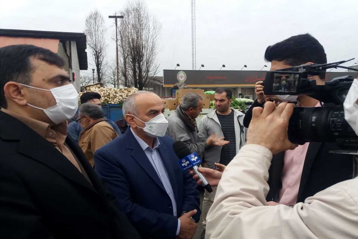مدیر کل صمت گیلان در بازدید سحرگاهی از میدان بار رشت