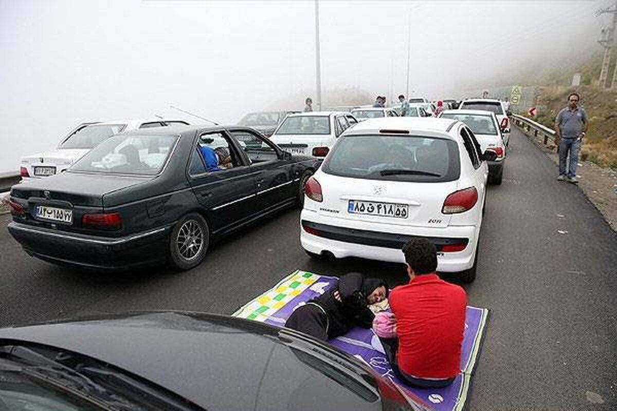 ترافیک جاده چالوس