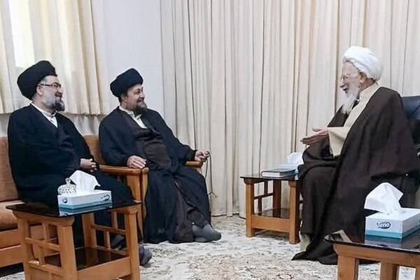 سیدحسن خمینی با آیت‌الله جوادی آملی دیدار کرد
