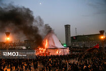 خیمه سوزان عصر عاشورا در میدان امام حسین (ع)