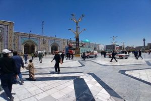 آتش‌ سوزی در حرم مطهر امام رضا (ع) مهار شد