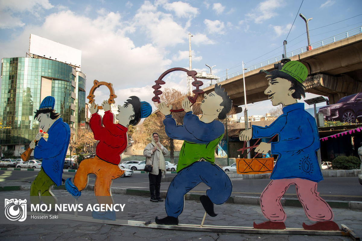نصب المانهای نوروزی در سطح شهر تهران