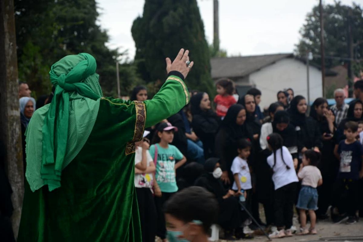 تیام ارش گزارش تصویری عزاداری امام حسین در انزلی