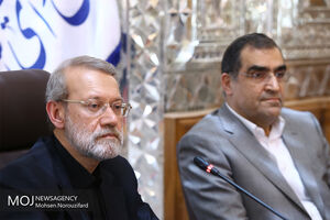 جلسه کمیسیون بهداشت مجلس با حضور لاریجانی